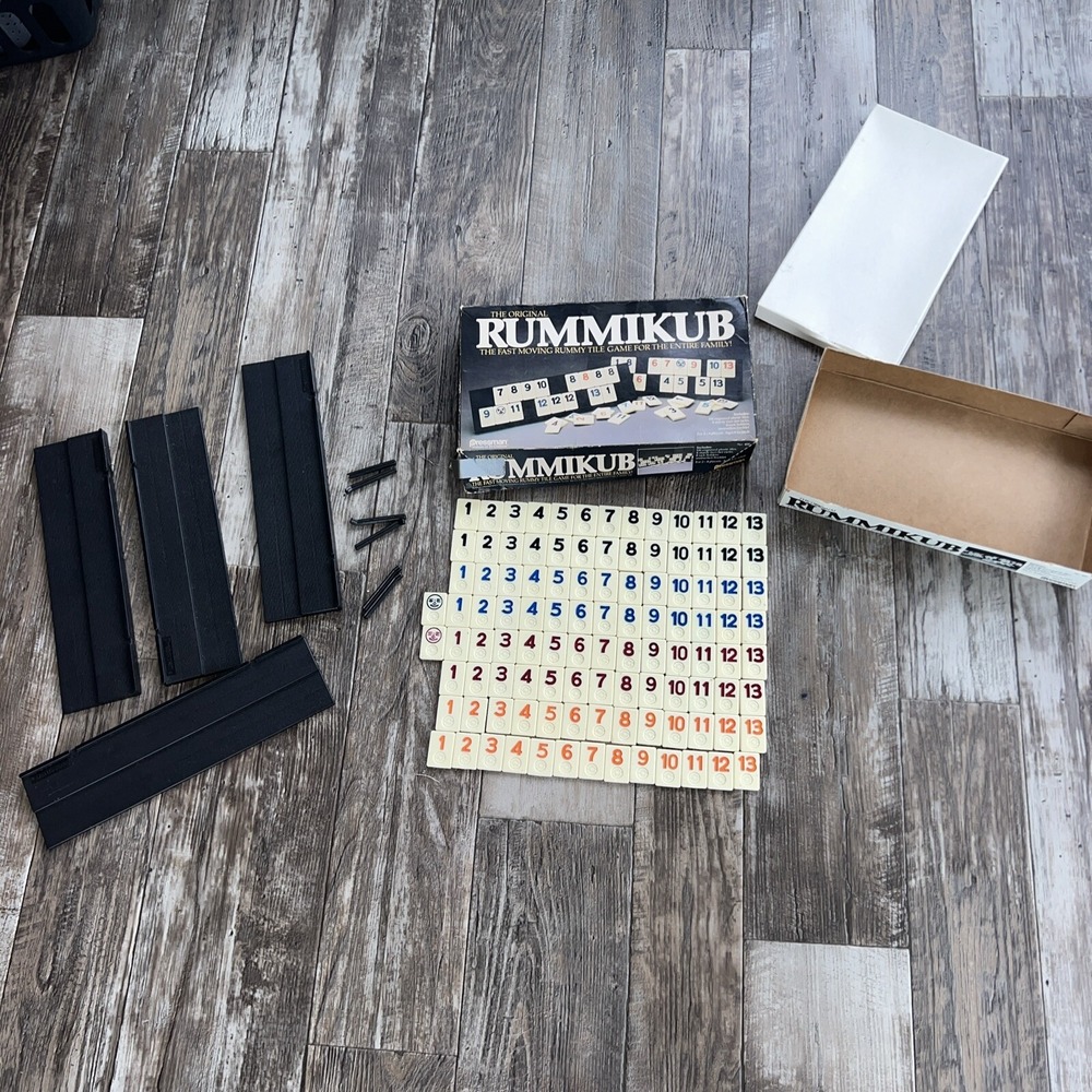 Vintage 1980 Pressman Original Rummikub Fast Moving Rummy Game